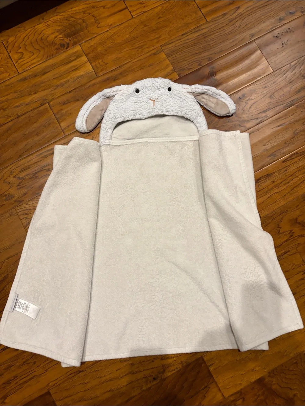 Pottery barn kids -  Light Gray Bunny Hooded Towel